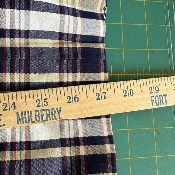 Vintage Donnkenny Blue Plaid Blazer Jacket Long Sleeves Shoulder Pads sz 16 - Picture 5 of 5